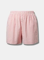 Cotton Boxer High-Rise Short