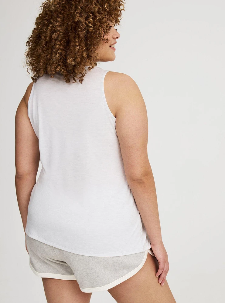 Snap Front Henley Active Tank