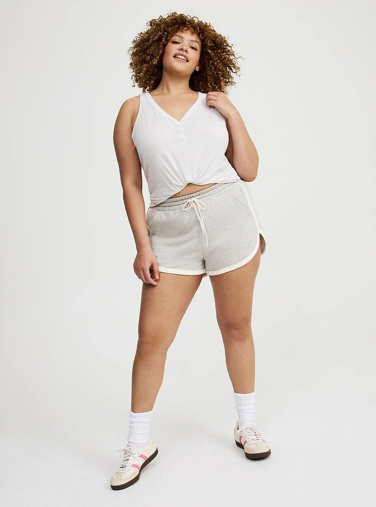 Snap Front Henley Active Tank