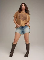 Festi Rose Oversized Tee