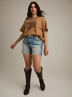 Festi Rose Oversized Tee