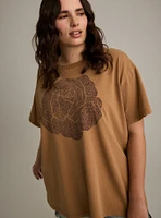 Festi Rose Oversized Tee