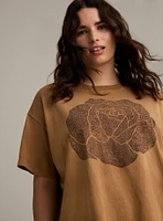 Festi Rose Oversized Tee