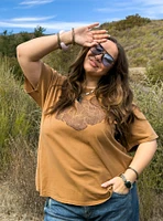 Festi Rose Oversized Tee