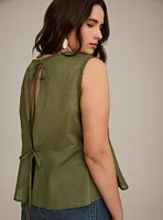 Festi Cotton Tie-Back Tank