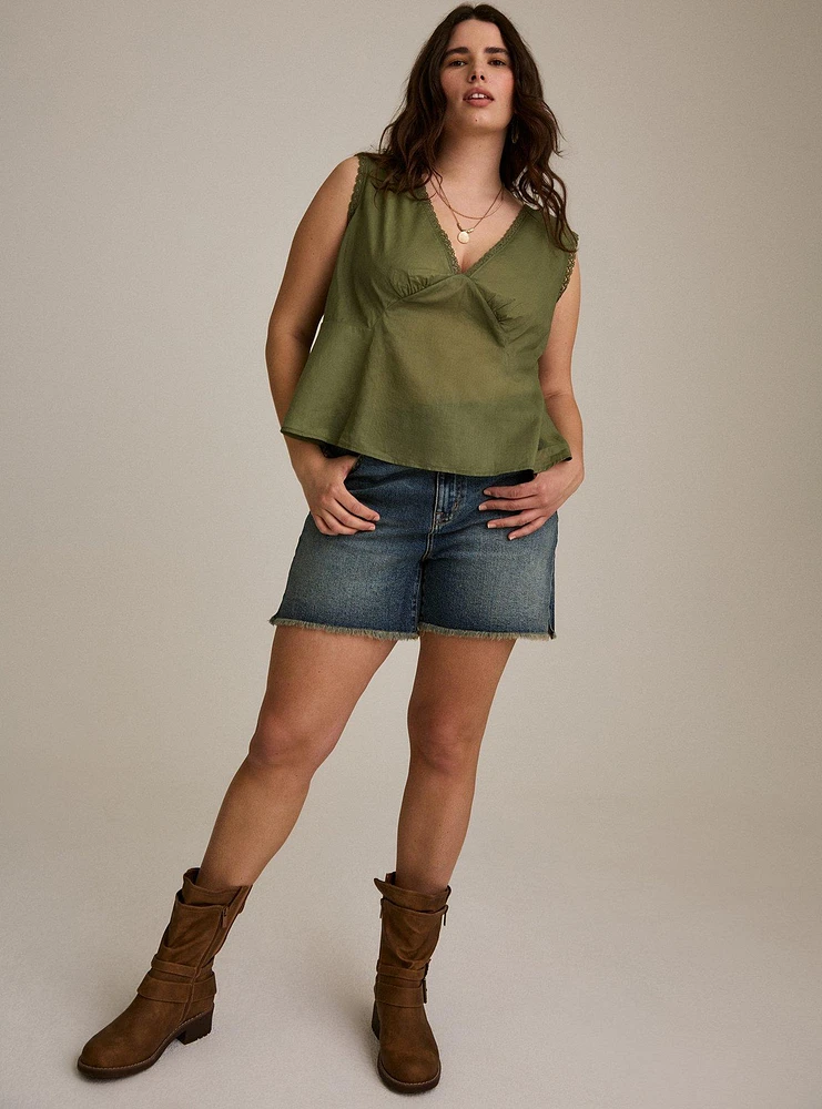 Festi Cotton Tie-Back Tank