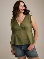 Festi Cotton Tie-Back Tank