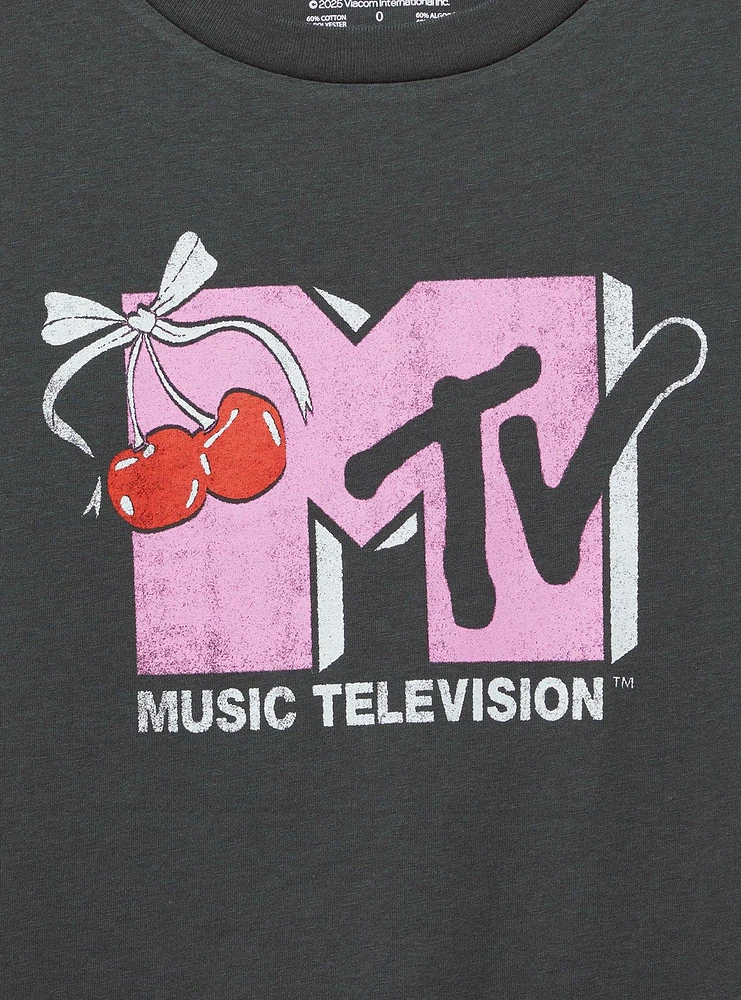 MTV Cherries Cotton Roll Cuff Tank