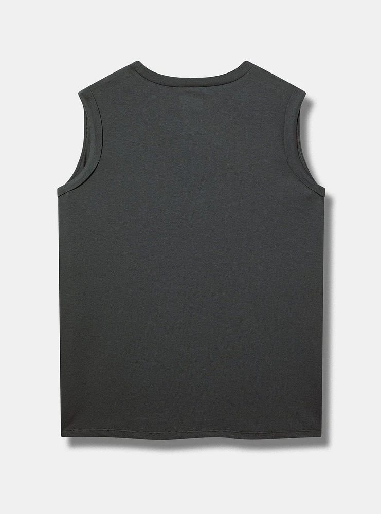 MTV Cherries Cotton Roll Cuff Tank