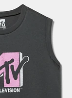 MTV Cherries Cotton Roll Cuff Tank