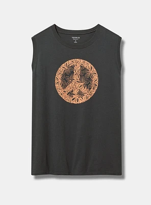 Floral Peace Relaxed Heritage Jersey Tank