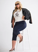 Retro Chic Hot Rod Crop Ringer Tee