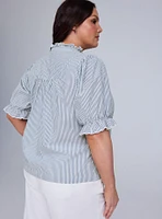 Belle Isle Poplin Popover Top