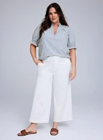 Belle Isle Poplin Popover Top