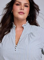 Belle Isle Poplin Popover Top
