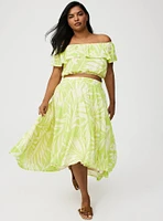 Off-Shoulder Hi-Lo Skirt Set