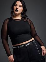 Nightfall Foxy Metal Clasp Crop Tank