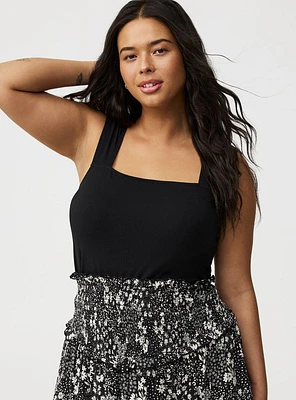 Foxy Square Neck Crop Tank