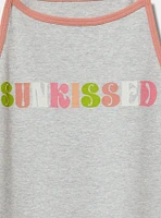 Sunkissed Foxy High Neck Crop Tank
