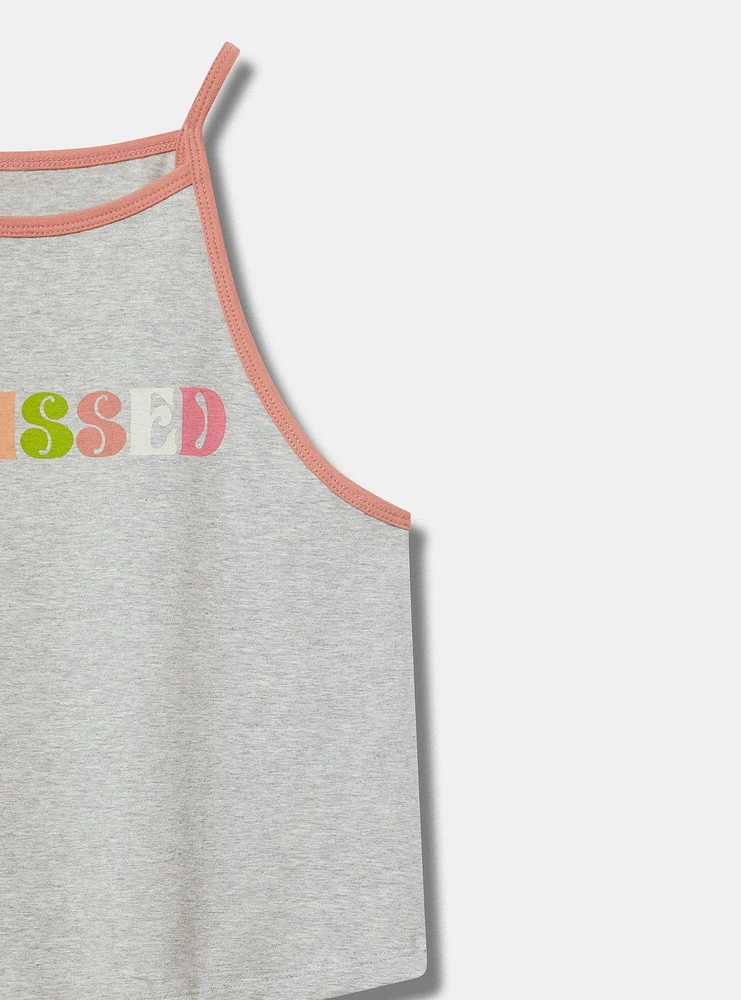 Sunkissed Foxy High Neck Crop Tank