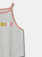 Sunkissed Foxy High Neck Crop Tank