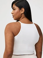 Mushroom Foxy High Neck Crop Tank