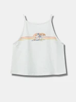 Mushroom Foxy High Neck Crop Tank