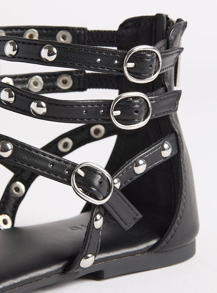 Studded Gladiator Sandal (WW