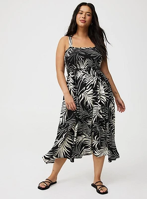 Midi Smocked Bodice Dress