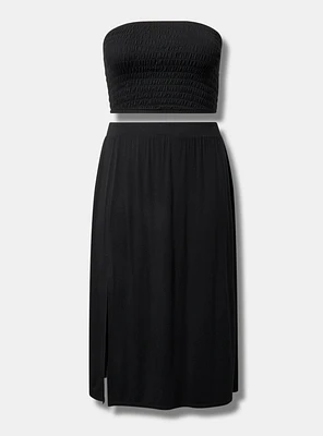 Tube Top & Midi Skirt Set