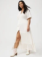 Flutter Sleeve Maxi Dress