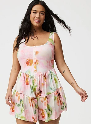 Scoop Neck Flirty Romper