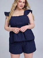 Belle Isle High-Rise Eyelet Short