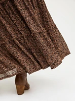 Maxi Tiered Drawstring Skirt