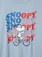 Snoopy Relaxed Cotton Crew Tee