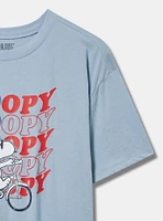 Snoopy Relaxed Cotton Crew Tee