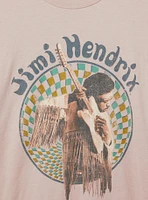Jimi Hendrix Relaxed Cotton Crew Tee