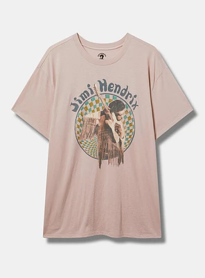 Jimi Hendrix Relaxed Cotton Crew Tee