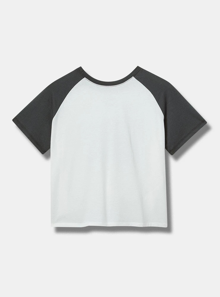 Joy Division Cotton Raglan Crop Tee