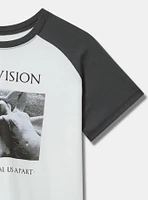 Joy Division Cotton Raglan Crop Tee