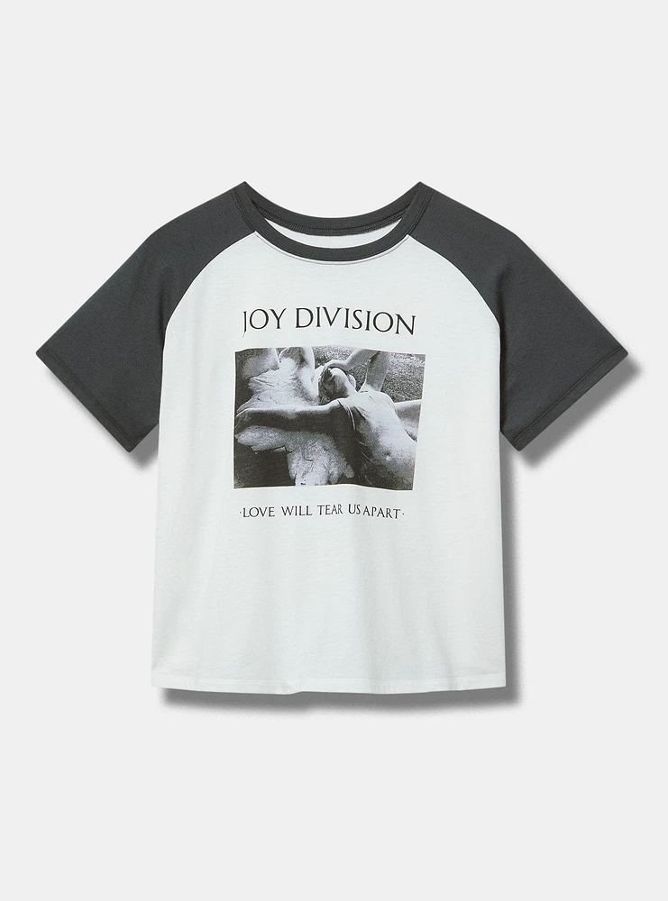 Joy Division Cotton Raglan Crop Tee