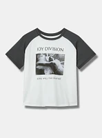 Joy Division Cotton Raglan Crop Tee