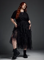 Nightfall Layered Midi Skirt