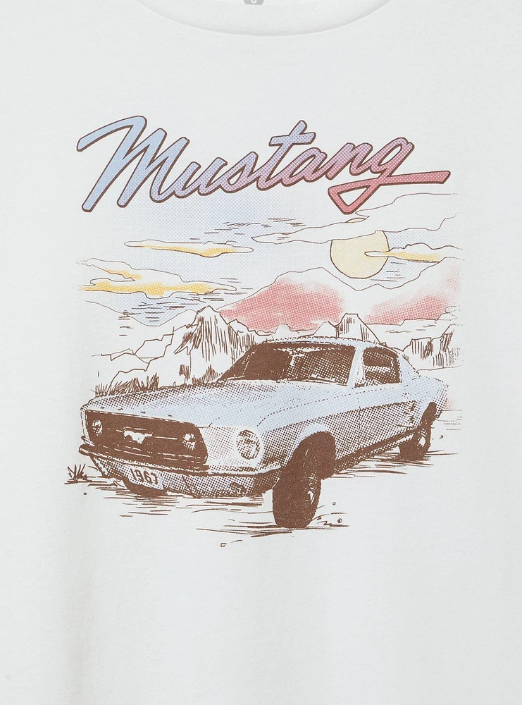 Ford Mustang Cotton Roll Sleeve Tank