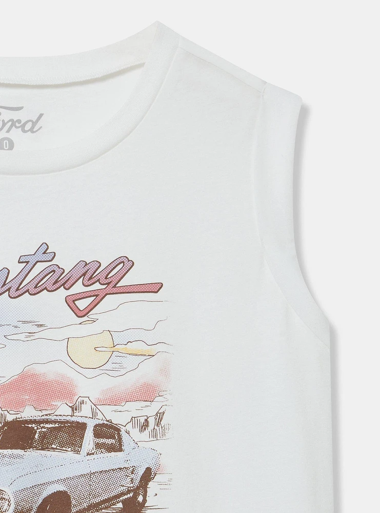 Ford Mustang Cotton Roll Sleeve Tank