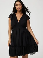 Mini Ruffle Chiffon Dress