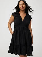Mini Ruffle Chiffon Dress
