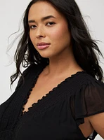 Mini Ruffle Chiffon Dress