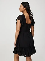 Mini Ruffle Chiffon Dress