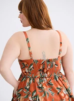 Retro Chic Tie-Front Skater Dress